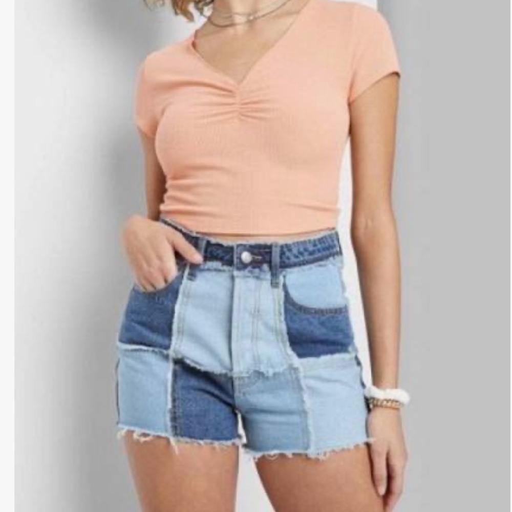 Wild Fable- Favorite Denim Patchwork Shorts. Size 10